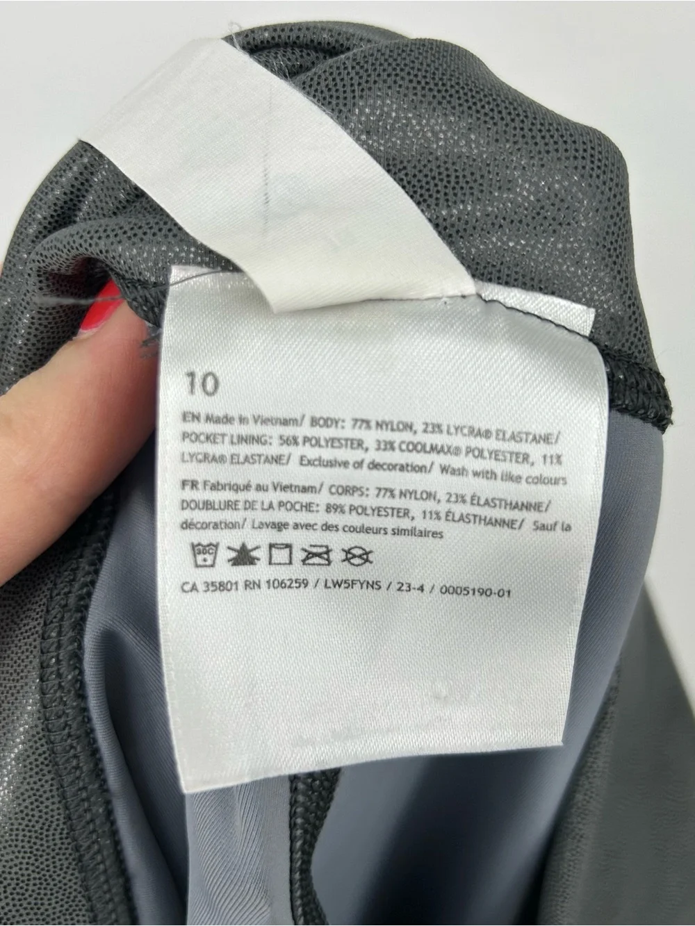 Lululemon Wunder Train High Rise Tight Leggings Foil Gradient Grey